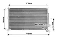 ford AIRCO CONDENSOR tot 12/01