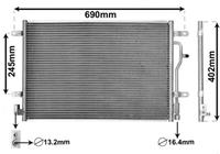 vanwezel VAN WEZEL Klimakondensator 03005194 Kondensator,Klimakühler AUDI,A4 Avant 8E5, B6,A6 Avant 4B5, C5,A4 8E2, B6,A6 4B2, C5,A4 Cabriolet 8H7, B6, 8HE, B7