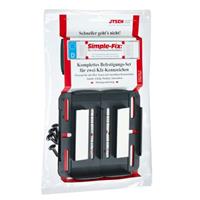 SSDN kentekenplaathouders Simple Fix 12 cm zwart 4 stuks