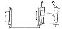 fiat RADIATEUR PUNTO 14i MT +zonder AIRCO 17002297