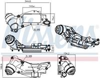 Oliekoeler, motorolie NISSENS, u.a. für Opel, Chevrolet, Vauxhall