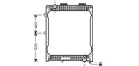 mercedes-benz Radiateur Man 81.06101.6423