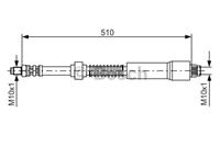 BOSCH Bremsschläuche 1 987 476 675 Bremsschlauch PEUGEOT,306 Schrägheck 7A, 7C, N3, N5,306 Cabriolet 7D, N3, N5,306 Break 7E, N3, N5,306 7B, N3, N5