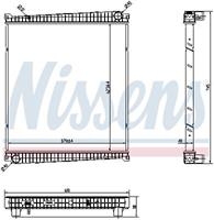 Kühler, Motorkühlung Nissens 6378750