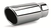 Simoni Racing Uitlaatsierstuk Rond/Schuin RVS - Diameter 76 - Lengte 180mm - Montage 37 - 63 mm