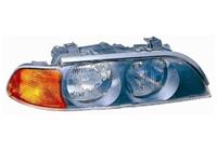 bmw KOPLAMP RECHTS MET KNIPPERLICHT Tot -9/00 ORANJE H7+HB3