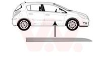 Zier-/Schutzleiste, Tür vorne rechts Van Wezel 3750404