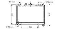 rover Radiateur Rov 600/23 620