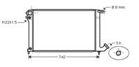 citroen RADIATEUR DIESEL tot97 1,8/1,9D zonder AIRCO