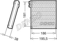 Verdampfer, Klimaanlage Denso DEV09103