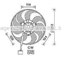 Volkswagen Koelventilatorwiel