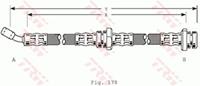 TRW Bremsschläuche NISSAN PHD206 4621050Y02,4621050Y12 Bremsschlauch