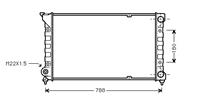 Volkswagen Radiateur Passat 3 16/18/20 88-92