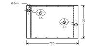 RADIATEUR BMW 5/6 4.0i/5.0i MT 05-