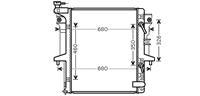 Suzuki RADIATEUR VITARA 20TD MT met AIRCO 94-97