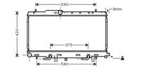 subaru Radiateur Impreza3 20wrx At 00-02