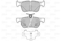 Bremsbelagsatz, Scheibenbremse Hinterachse Valeo 601479