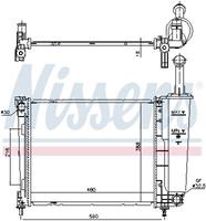 Kühler, Motorkühlung Nissens 617873