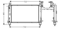 chrysler RADIATEUR VOYAGER MT/AT +/zonder AIRCO 92-96 07002027