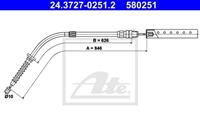 ATE Handbremsseil 24.3727-0251.2 Bremsseil,Seilzug Feststellbremse MINI,MINI F56,MINI F55,MINI Cabriolet F57