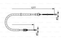 Seilzug, Feststellbremse links Bosch 1 987 477 645