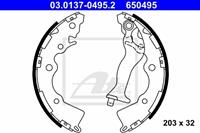 ATE Bremsbacken 03.0137-0495.2 Trommelbremsbacken,Bremsbackensatz HYUNDAI,KIA,ACCENT III MC,ACCENT III Stufenheck MC,RIO II JB,RIO II Stufenheck JB