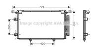 Toyota Condensor, airconditioning