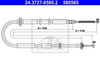 Seilzug, Feststellbremse hinten ATE 24.3727-0585.2