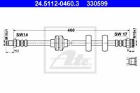 Bremsschlauch Vorderachse ATE 24.5112-0460.3