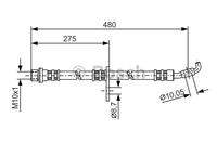 Bremsschlauch Vorderachse rechts Bosch 1 987 476 757