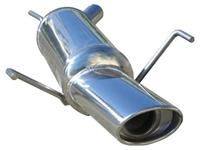 100% RVS Sportuitlaat Opel Tigra TwinTop 1.4 16v (90pk) 2005- 120x80mm
