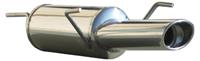 100% RVS Sportuitlaat Opel Tigra TwinTop 1.3 CDTi (70pk) 2005- 120x80mm