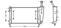 RADIATEUR LANCIA Y 12i MT +/zonder AIRCO 17002300