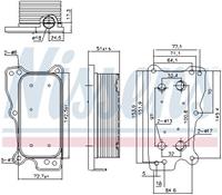 NISSENS Ölkühler 90783 Ölkühler, Motoröl MERCEDES-BENZ,C-CLASS W203,E-CLASS W211,C-CLASS W204,C-CLASS T-Model S204,C-CLASS T-Model S203