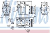 Compressor, airconditioning NISSENS, Spanning (Volt)12V, u.a. für BMW