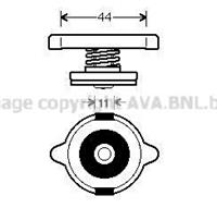 AIC Verschlußdeckel, Kühler Original  Quality 56050  OPEL,HYUNDAI,TOYOTA,Monterey B (M98),COUPE (RD),Yaris Schrägheck (_P9_)