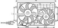 PRASCO Lüfter VN7528 Elektrolüfter,Hochleistungslüfter VW,AUDI,SKODA,GOLF V 1K1,TOURAN 1T1, 1T2,GOLF VI 5K1,PASSAT Variant 3C5,GOLF PLUS 5M1, 521