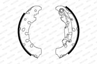 FERODO Bremsbacken FSB681 Trommelbremsbacken,Bremsbackensatz OPEL,FIAT,PEUGEOT,CORSA D,ADAM,CORSA D Van,GRANDE PUNTO 199,PUNTO 188,PANDA 169