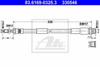 Bremsschlauch Hinterachse ATE 83.6169-0325.3