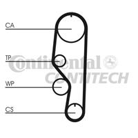 CONTITECH Zahnriemen CT557 Steuerriemen SEAT,IBIZA I 021A,MALAGA 023A,RONDA 022A