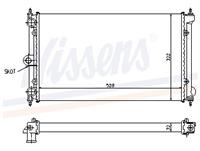 NISSENS Wasserkühler 651731 Kühler,Motorkühler VW,POLO 86C, 80,POLO Coupe 86C, 80,POLO CLASSIC 86C, 80,POLO Kasten 86CF