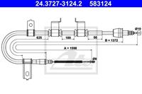 Seilzug, Feststellbremse hinten links ATE 24.3727-3124.2