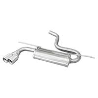 100% RVS Sportuitlaat Volkswagen Golf VII 1.4 TSI 140-150pk 2013- 2x80mm