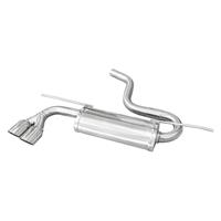 100% RVS Sportuitlaat Volkswagen Golf VII 1.4 TSI 140-150pk 2013- 2x80mm Racing