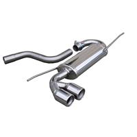 100% RVS Sportuitlaat Volkswagen Golf VI 1.4TSi (160pk) 2008- 2x80mm