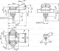 fiat Sensor, brandstoftemperatuur 0261230145