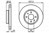 Bremsscheibe Vorderachse Bosch 0 986 478 512