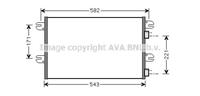 highwayautomotive Condensator, airconditioner AVA COOLING IV5063