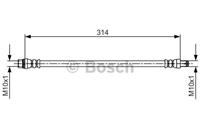 Bremsschlauch Vorderachse Bosch 1 987 481 718