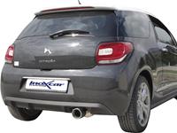 citroen 100% RVS Sportuitlaat Citroën DS3 1.6i 16v Turbo (155pk) 2010- 102mm